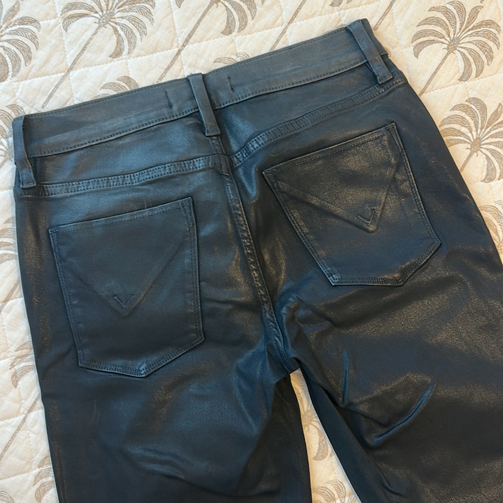 Hudson - Nico straight coated blue jeans -